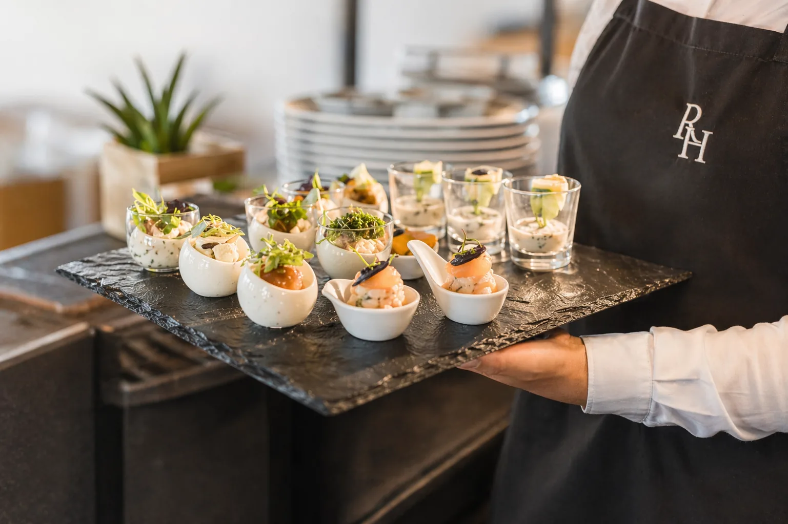 Detailaufnahme Fingerfood aus der Küche